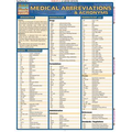 Medical Abbreviations & Acronyms- Laminated 3-Panel Info Guide